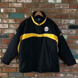 Vintage 1990s NFL Reebok Pittsburgh Steelers Puffer Jacket